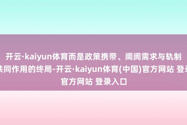开云·kaiyun体育而是政策携带、阛阓需求与轨制上风共同作用的终局-开云·kaiyun体育(中国)官方网站 登录入口